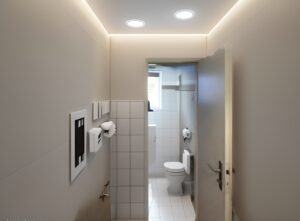 Kunden-WC Einrichtungsbeispiel