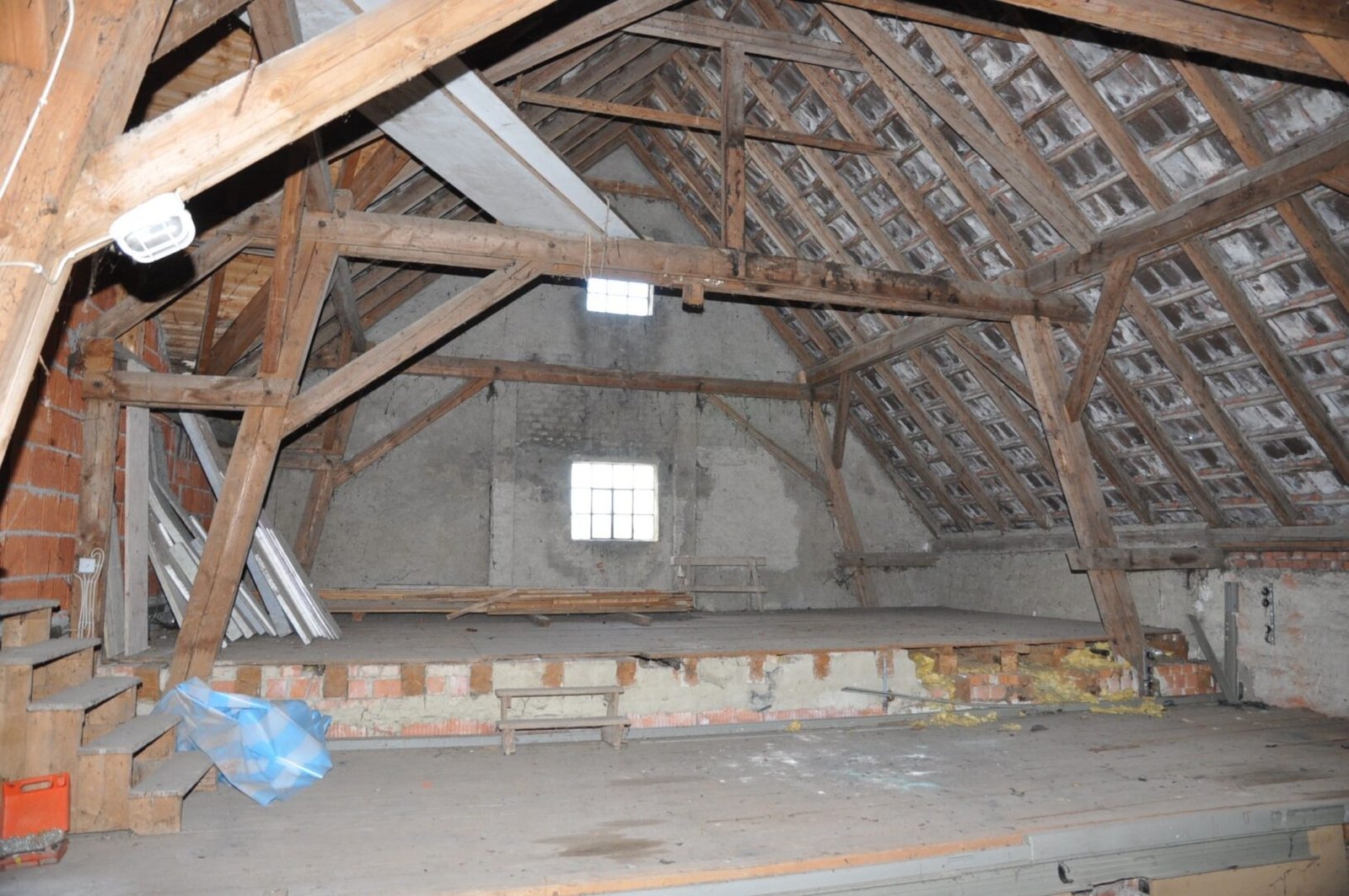 Dachboden unausgebaut