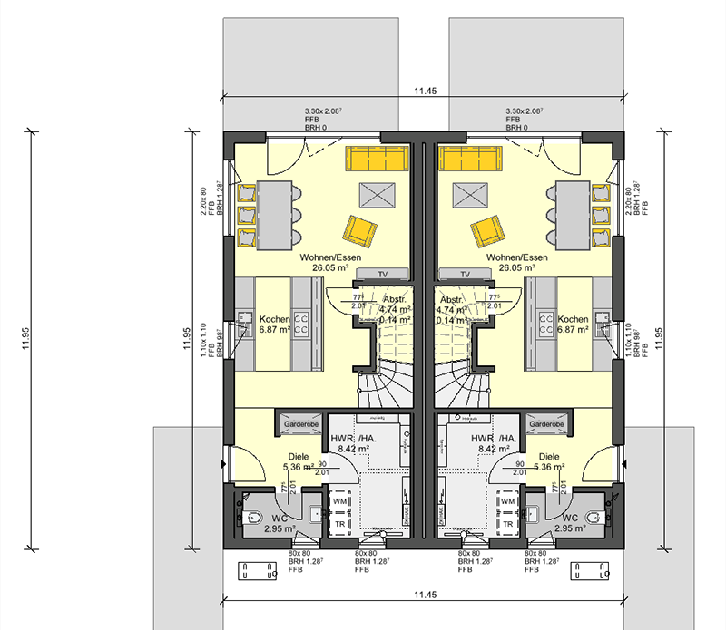 Grundriss Gemello-SD-147 EG