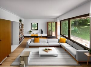 Wohnzimmer EG - Einrichtungsbeispiel