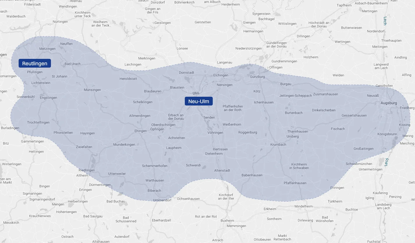 ImmoVision-Karte (1) Regionalkarte (Immobiliengebiet)